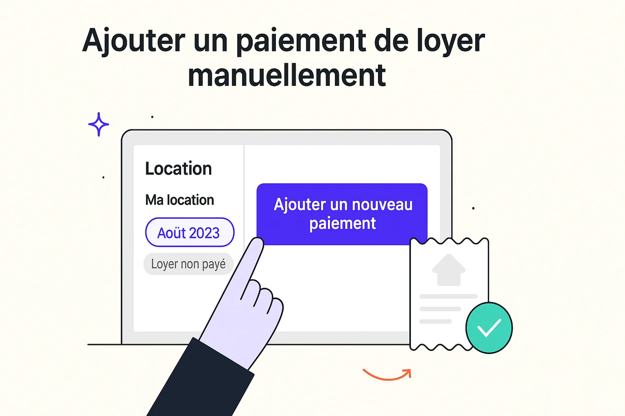 Comment ajouter manuellement le paiement d’un loyer ?